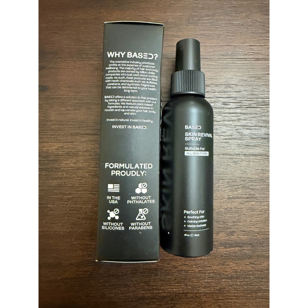 Based Skin Revival Spray 4oz Hypochlorous Acid HOCl Face Mist Soothing Redness - Picture 3 of 4